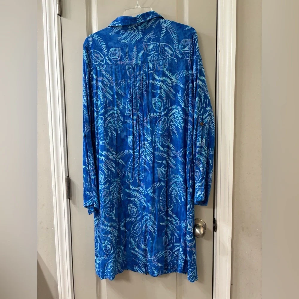 Soft Surroundings Blue Midi Dress - Picture 4 of 8